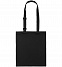 Сумка для покупок с регулируемыми ручками Leta, черная с логотипом в Самаре заказать по выгодной цене в кибермаркете AvroraStore