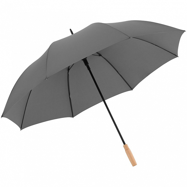 Зонт-трость Nature Golf Automatic, серый с логотипом в Самаре заказать по выгодной цене в кибермаркете AvroraStore
