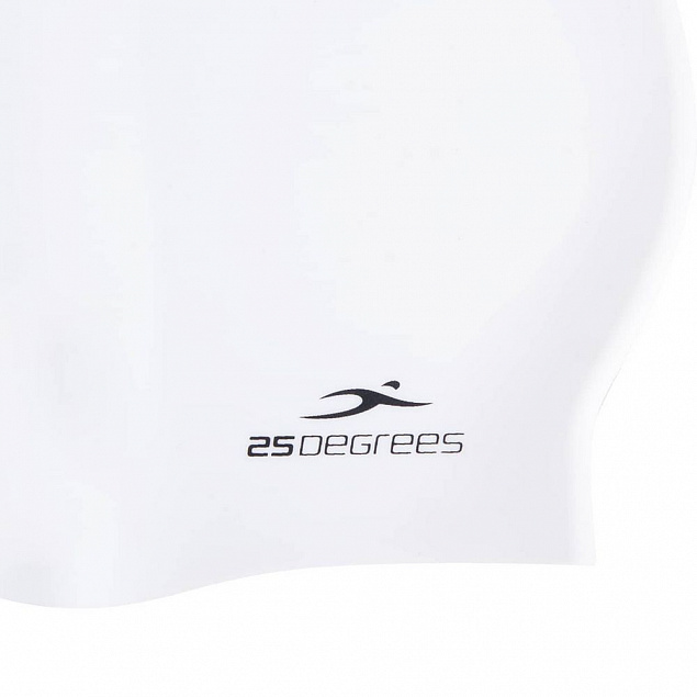 Шапочка для плавания Nuance, белая с логотипом в Самаре заказать по выгодной цене в кибермаркете AvroraStore