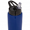 Спортивная бутылка Moist, синяя с логотипом в Самаре заказать по выгодной цене в кибермаркете AvroraStore