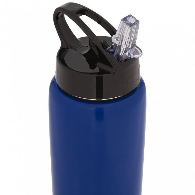 Спортивная бутылка Moist, синяя с логотипом в Самаре заказать по выгодной цене в кибермаркете AvroraStore