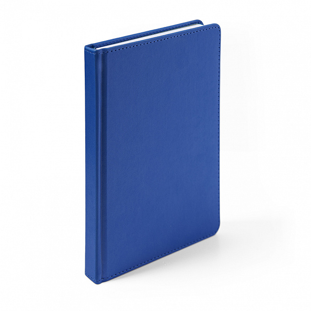 Ежедневник недатированный Anderson, А5,  синий, белый блок с логотипом в Самаре заказать по выгодной цене в кибермаркете AvroraStore