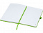 Блокнот Honua форматом A5 из переработанной бумаги с обложкой из переработанного ПЭТ, зеленый лайм с логотипом в Самаре заказать по выгодной цене в кибермаркете AvroraStore