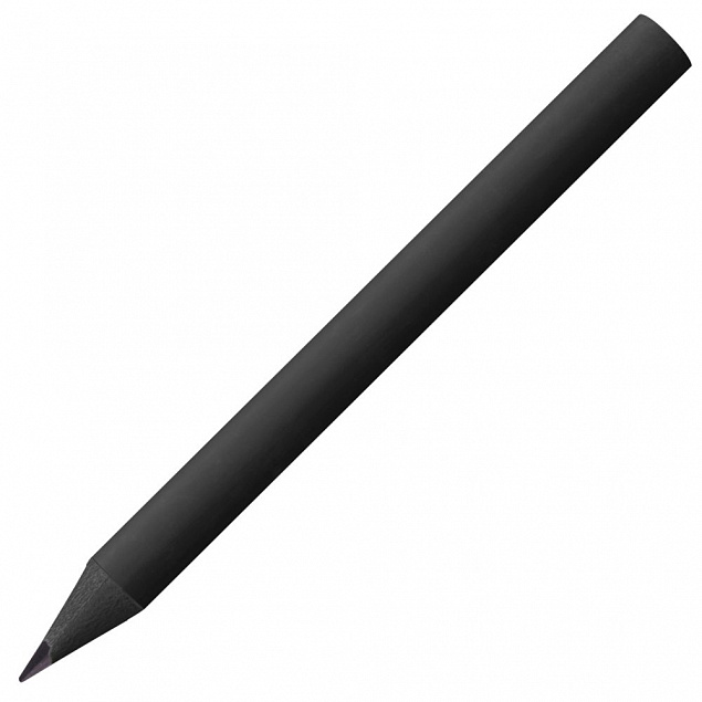 Карандаш простой Mini, черный с логотипом в Самаре заказать по выгодной цене в кибермаркете AvroraStore