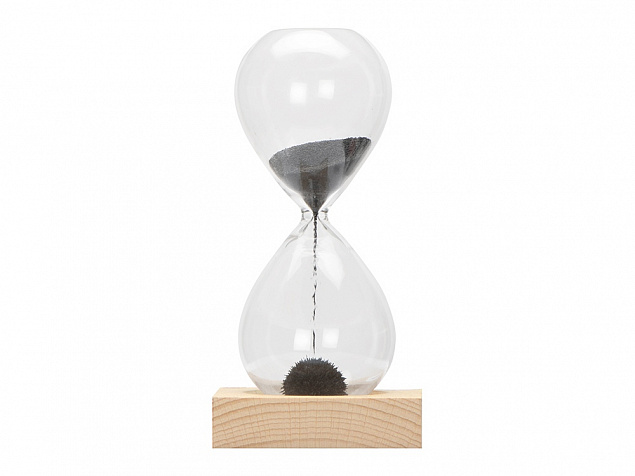 Песочные магнитные часы на деревянной подставке Infinity с логотипом в Самаре заказать по выгодной цене в кибермаркете AvroraStore