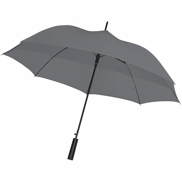 Зонт-трость Dublin, серый с логотипом в Самаре заказать по выгодной цене в кибермаркете AvroraStore