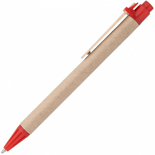 Ручка шариковая Wandy, красная с логотипом в Самаре заказать по выгодной цене в кибермаркете AvroraStore