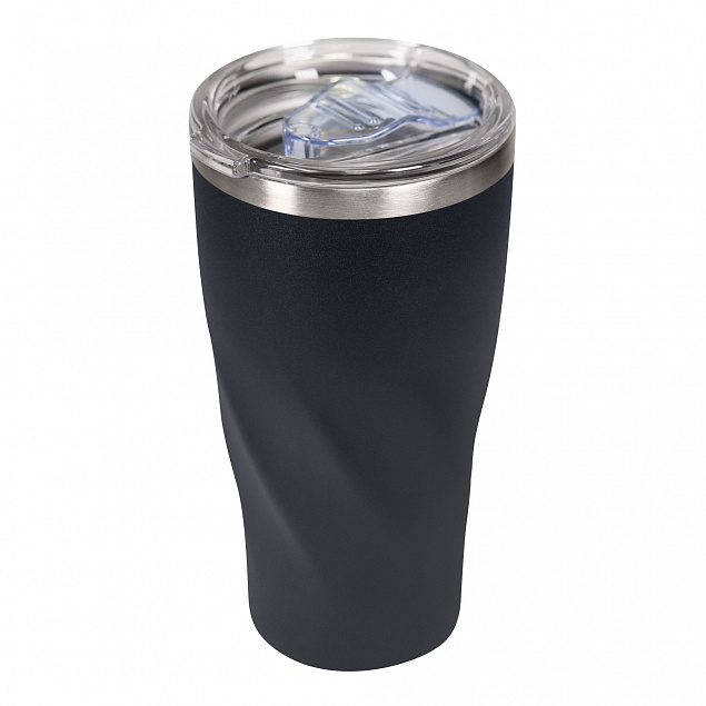Термокружка вакуумная Portobello, Twist, 600 ml, черная с логотипом в Самаре заказать по выгодной цене в кибермаркете AvroraStore