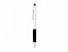 Ручка-стилус шариковая Ziggy синие чернила, серебристый/черный с логотипом в Самаре заказать по выгодной цене в кибермаркете AvroraStore