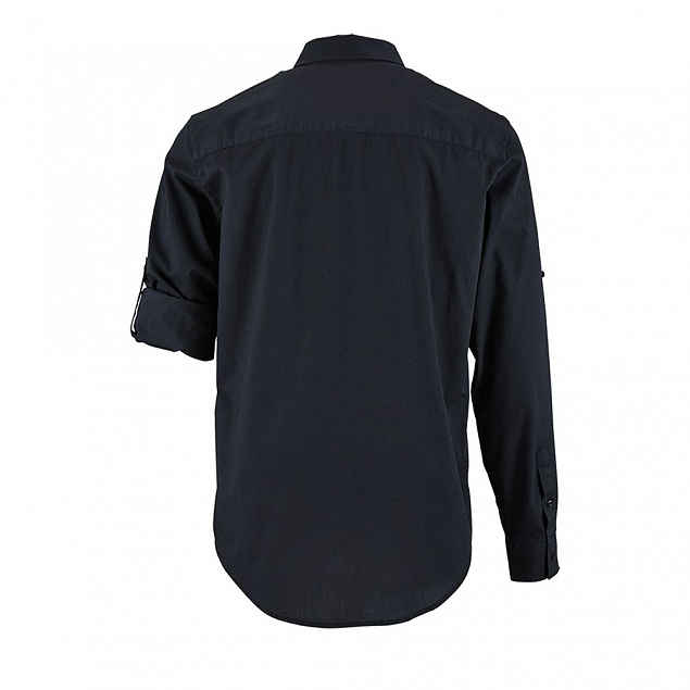 Рубашка мужская BURMA MEN, темно-синяя с логотипом в Самаре заказать по выгодной цене в кибермаркете AvroraStore