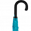 Зонт-трость Undercolor с цветными спицами, бирюзовый с логотипом в Самаре заказать по выгодной цене в кибермаркете AvroraStore