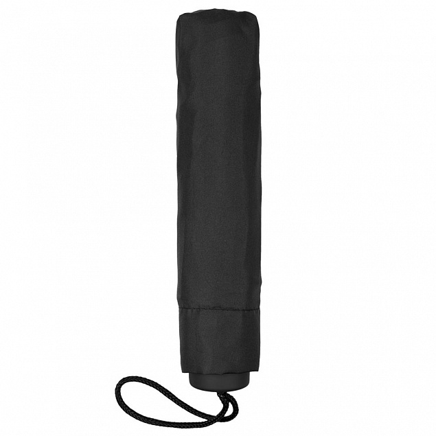 Зонт складной Light, черный с логотипом в Самаре заказать по выгодной цене в кибермаркете AvroraStore