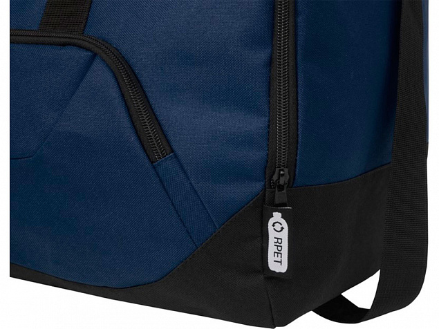 Спортивная сумка Retrend из вторичного ПЭТ, темно-синий с логотипом в Самаре заказать по выгодной цене в кибермаркете AvroraStore