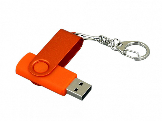 USB 3.0- флешка промо на 128 Гб с поворотным механизмом и однотонным металлическим клипом с логотипом в Самаре заказать по выгодной цене в кибермаркете AvroraStore