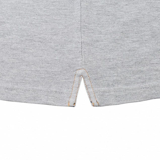 Рубашка поло мужская DNM Forward серый меланж/синий джинс с логотипом в Самаре заказать по выгодной цене в кибермаркете AvroraStore