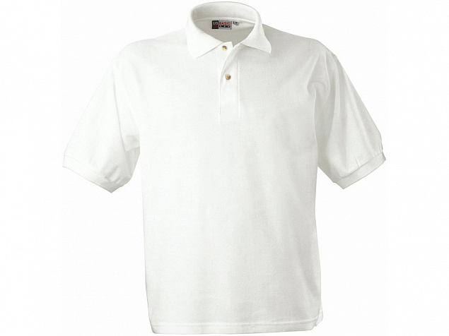 Рубашка поло Boston мужская, белый с логотипом в Самаре заказать по выгодной цене в кибермаркете AvroraStore