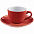 Чайная пара Cozy Morning, серая с красным с логотипом в Самаре заказать по выгодной цене в кибермаркете AvroraStore