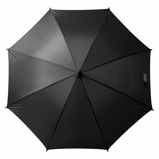 Зонт-трость Promo, черный с логотипом в Самаре заказать по выгодной цене в кибермаркете AvroraStore