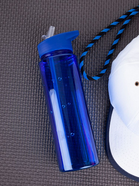 Бутылка для воды Holo, синяя с логотипом в Самаре заказать по выгодной цене в кибермаркете AvroraStore