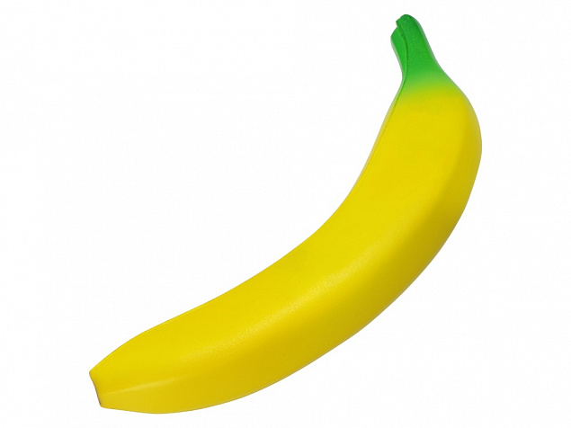 Антистресс Банан, желтый с логотипом в Самаре заказать по выгодной цене в кибермаркете AvroraStore