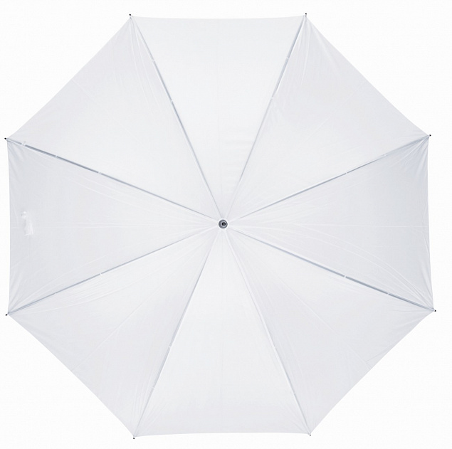 Зонт-трость RAINDROPS, белый с логотипом в Самаре заказать по выгодной цене в кибермаркете AvroraStore