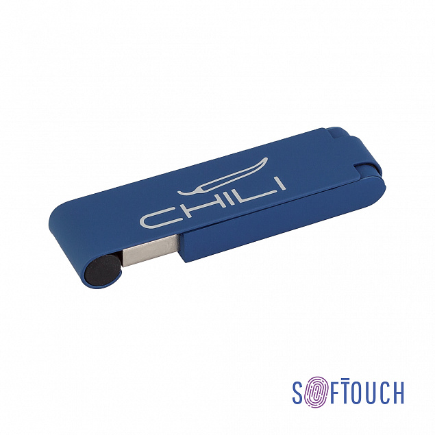 Флеш-карта "Case", объем памяти 16GB, покрытие soft touch с логотипом в Самаре заказать по выгодной цене в кибермаркете AvroraStore
