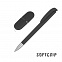 Подарочный набор ручка и флеш-карта, покрытие soft grip, черный с логотипом в Самаре заказать по выгодной цене в кибермаркете AvroraStore