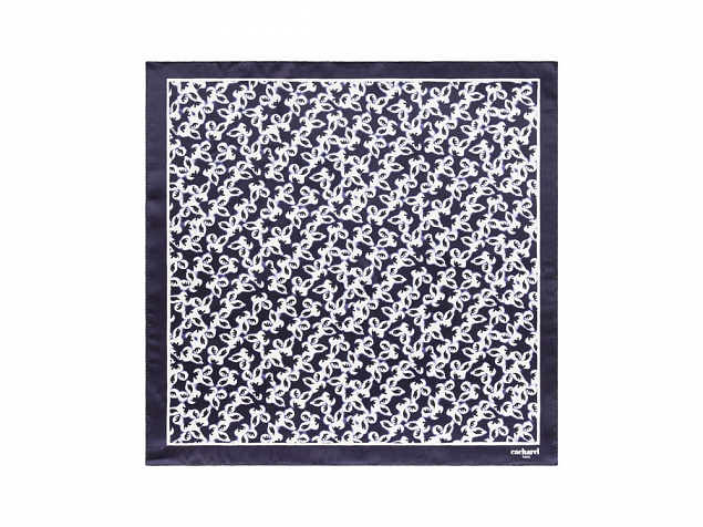 Шелковый платок Hirondelle Navy с логотипом в Самаре заказать по выгодной цене в кибермаркете AvroraStore