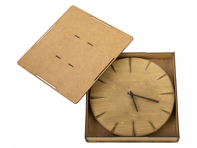 Часы деревянные «Helga» с логотипом в Самаре заказать по выгодной цене в кибермаркете AvroraStore