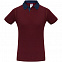 Рубашка поло мужская DNM Forward бордовый/синий джинс с логотипом в Самаре заказать по выгодной цене в кибермаркете AvroraStore