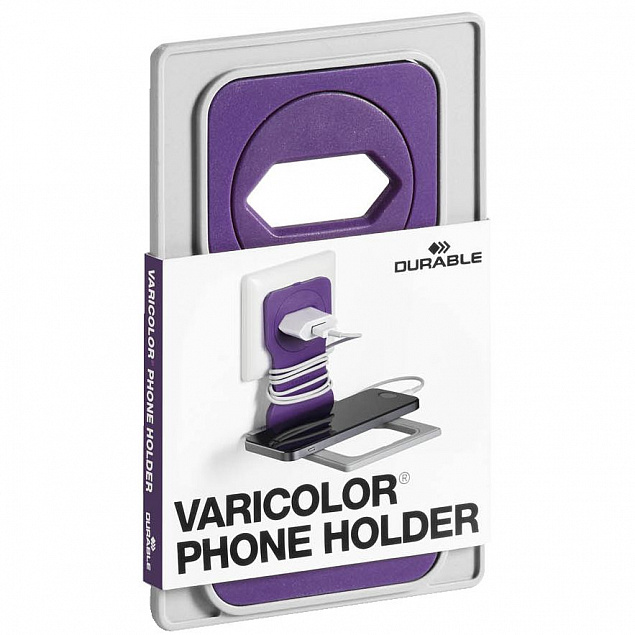 Держатель для зарядки телефона Varicolor Phone Holder, розовый с логотипом в Самаре заказать по выгодной цене в кибермаркете AvroraStore