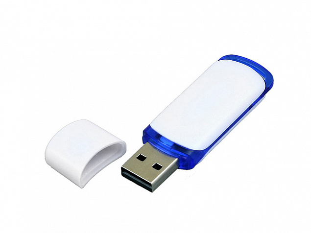 USB 2.0- флешка на 32 Гб с цветными вставками с логотипом в Самаре заказать по выгодной цене в кибермаркете AvroraStore