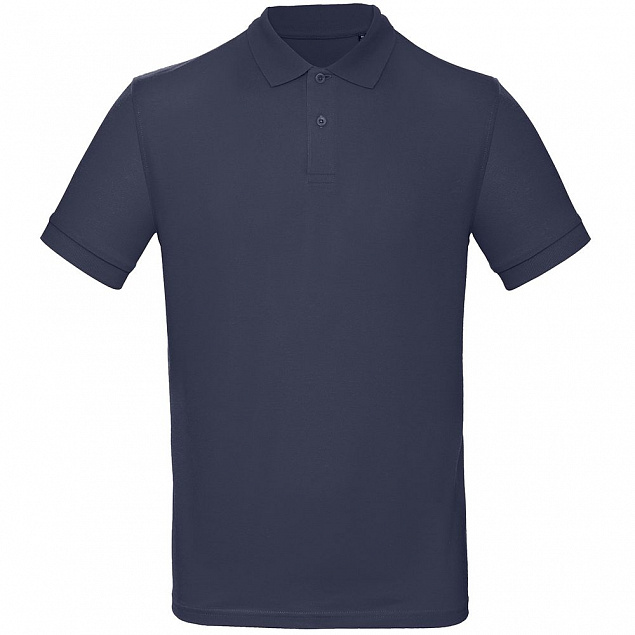 Рубашка поло мужская Inspire, темно-синяя с логотипом в Самаре заказать по выгодной цене в кибермаркете AvroraStore