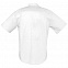 Рубашка мужская с коротким рукавом BRISBANE, белая с логотипом в Самаре заказать по выгодной цене в кибермаркете AvroraStore