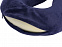 Подушка Basic из микрофибры с эффектом памяти U-shape, синий с логотипом в Самаре заказать по выгодной цене в кибермаркете AvroraStore