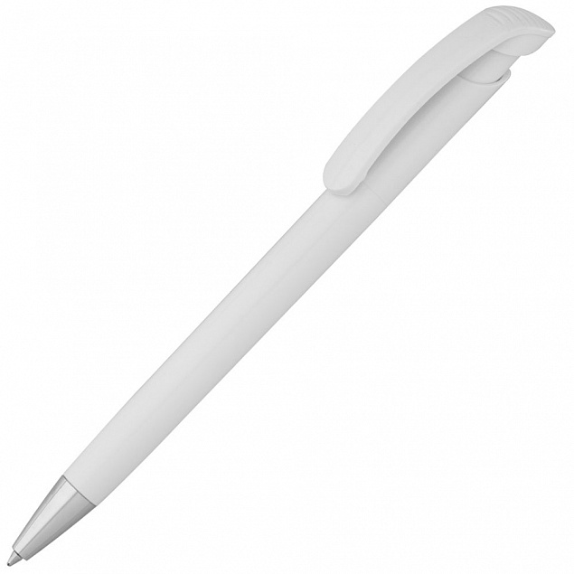 Ручка шариковая Bonita, белая с логотипом в Самаре заказать по выгодной цене в кибермаркете AvroraStore