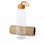 Бутылка для воды KASFOL, стекло, бамбук, 500 мл с логотипом в Самаре заказать по выгодной цене в кибермаркете AvroraStore