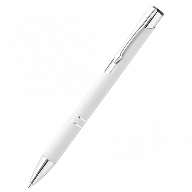 Ручка металлическая Molly - Белый BB с логотипом в Самаре заказать по выгодной цене в кибермаркете AvroraStore