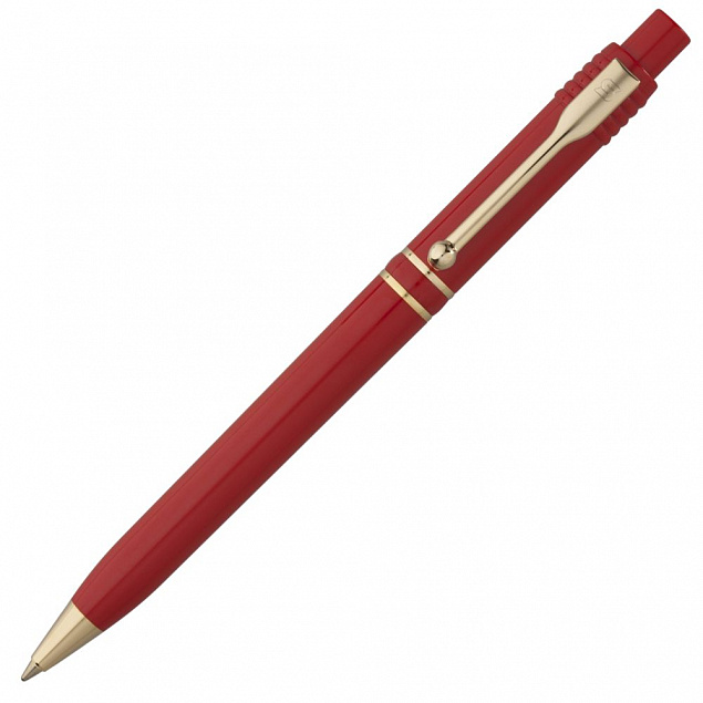 Ручка шариковая Raja Gold, красная с логотипом в Самаре заказать по выгодной цене в кибермаркете AvroraStore