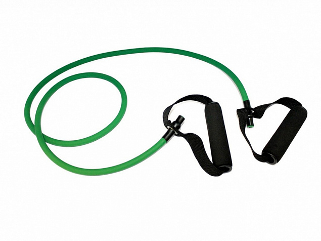 Эспандер трубчатый с ручками, нагрузка до 11 кг с логотипом в Самаре заказать по выгодной цене в кибермаркете AvroraStore