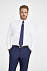 Рубашка мужская с длинным рукавом BRIGHTON, белая с логотипом в Самаре заказать по выгодной цене в кибермаркете AvroraStore