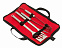 Набор для барбекю SMOKY, черный, красный с логотипом в Самаре заказать по выгодной цене в кибермаркете AvroraStore