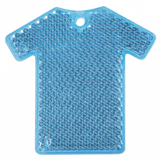 Светоотражатель «Футболка», синий с логотипом в Самаре заказать по выгодной цене в кибермаркете AvroraStore