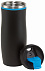Термокружка DARK CREMA, черный, синий с логотипом в Самаре заказать по выгодной цене в кибермаркете AvroraStore