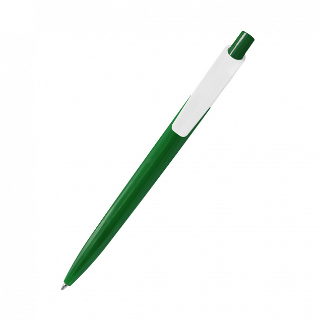 Ручка пластиковая Bremen, зеленая с логотипом в Самаре заказать по выгодной цене в кибермаркете AvroraStore