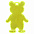 Пешеходный светоотражатель «Мишка», неон-желтый с логотипом в Самаре заказать по выгодной цене в кибермаркете AvroraStore
