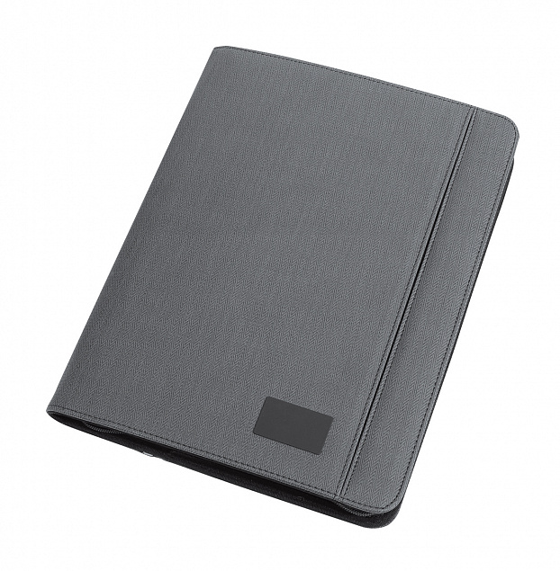Портфель HIGHNESS, размер DIN A4, темно-серый с логотипом в Самаре заказать по выгодной цене в кибермаркете AvroraStore