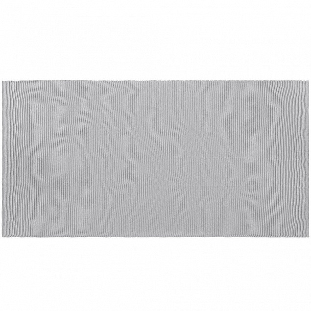 Плед Quill, светло-серый с логотипом в Самаре заказать по выгодной цене в кибермаркете AvroraStore