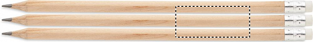 Натуральный карандаш с ластиком с логотипом в Самаре заказать по выгодной цене в кибермаркете AvroraStore