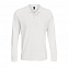 Рубашка поло с длинным рукавом Prime LSL, белая с логотипом в Самаре заказать по выгодной цене в кибермаркете AvroraStore